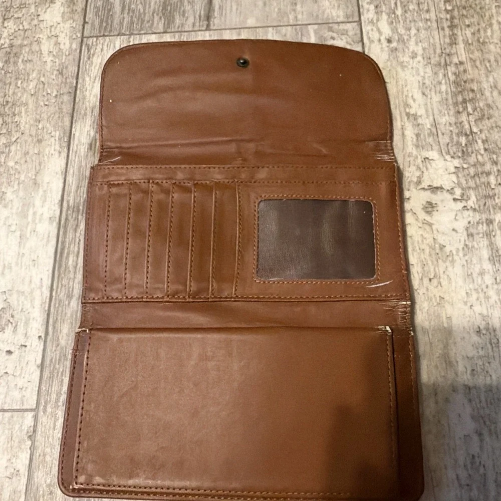 Vintage Dolce & Gabbana Women's Wallet Brown Leather
